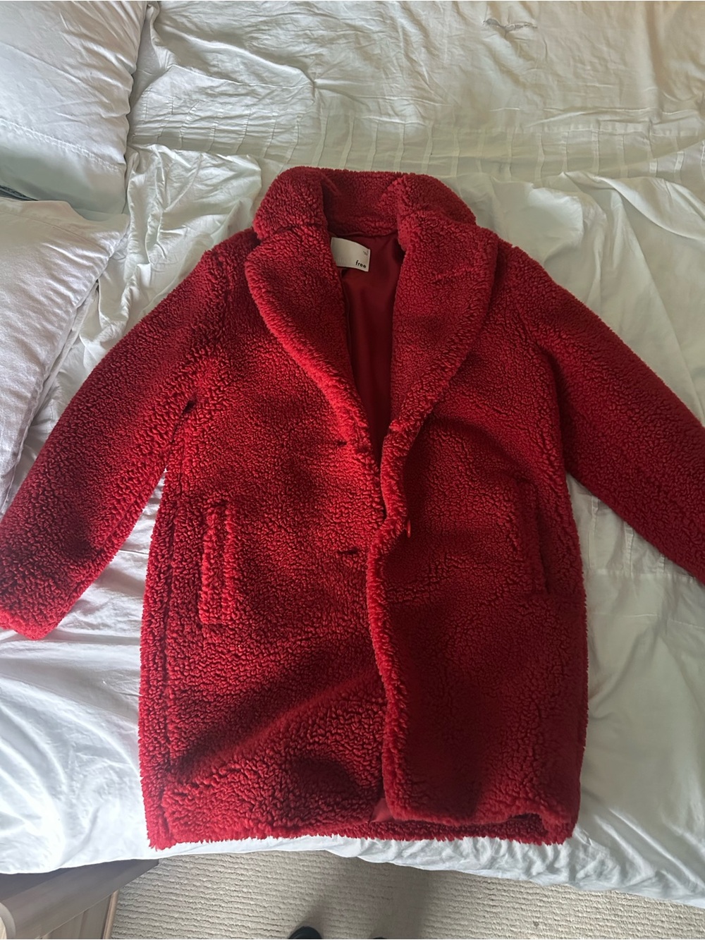 Wilfred Red Teddy Coat